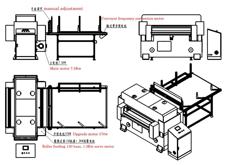 four column cutting machine